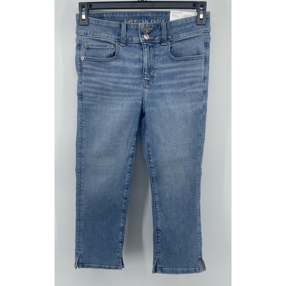 American Eagle Womens Size 6 Short Artist Crop Classic MedNext Level Stretch NWT - Picture 2 of 10